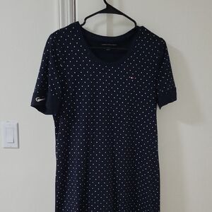 Tommy Hilfiger Navy Polka Dot Dress